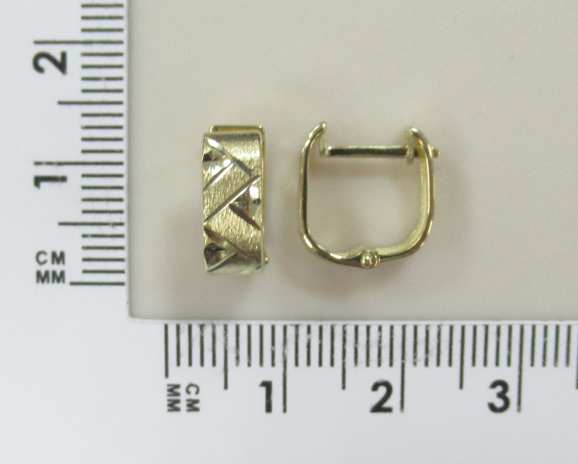 Серьги из желтого золота